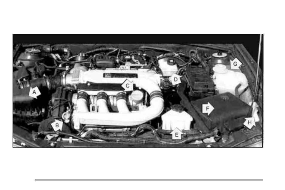 Engine compartment overview, Engine compartment overview -12 | Saturn 2005 L-Series User Manual | Page 212 / 330