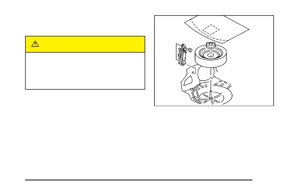 Storing a flat or spare tire and tools, Storing a flat or spare tire and tools -71, Caution | Saturn 2005 L-Series User Manual | Page 271 / 330