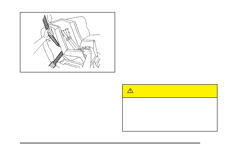 Securing a child restraint in the right, Front seat position -43, Caution | Saturn 2005 L-Series User Manual | Page 49 / 330