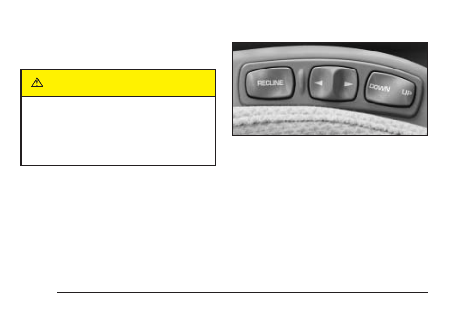 Front seats, Manual passenger seat, Six-way power driver seat | Front seats -2, Caution | Saturn 2005 L-Series User Manual | Page 8 / 330
