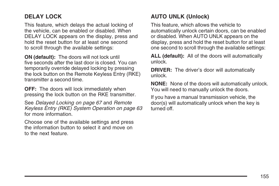 Saturn 2007 Sky User Manual | Page 155 / 384