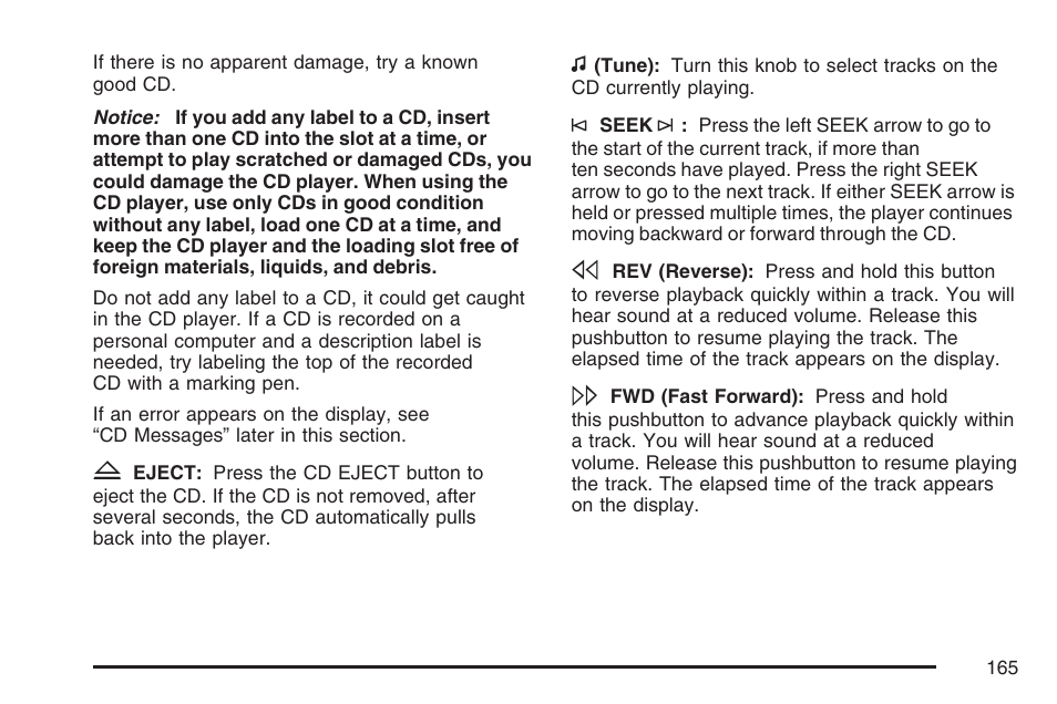 Saturn 2007 Sky User Manual | Page 165 / 384