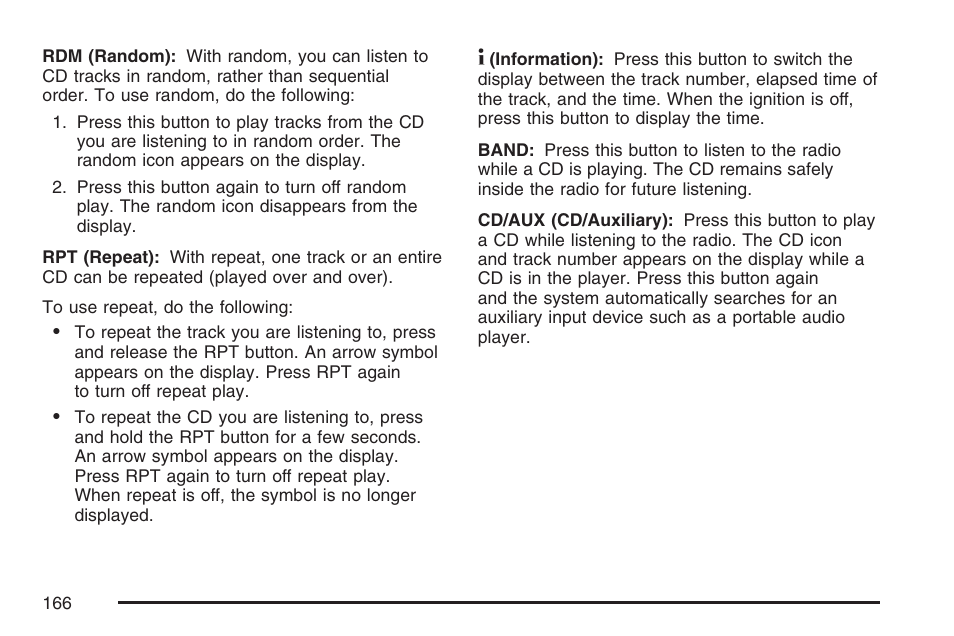 Saturn 2007 Sky User Manual | Page 166 / 384