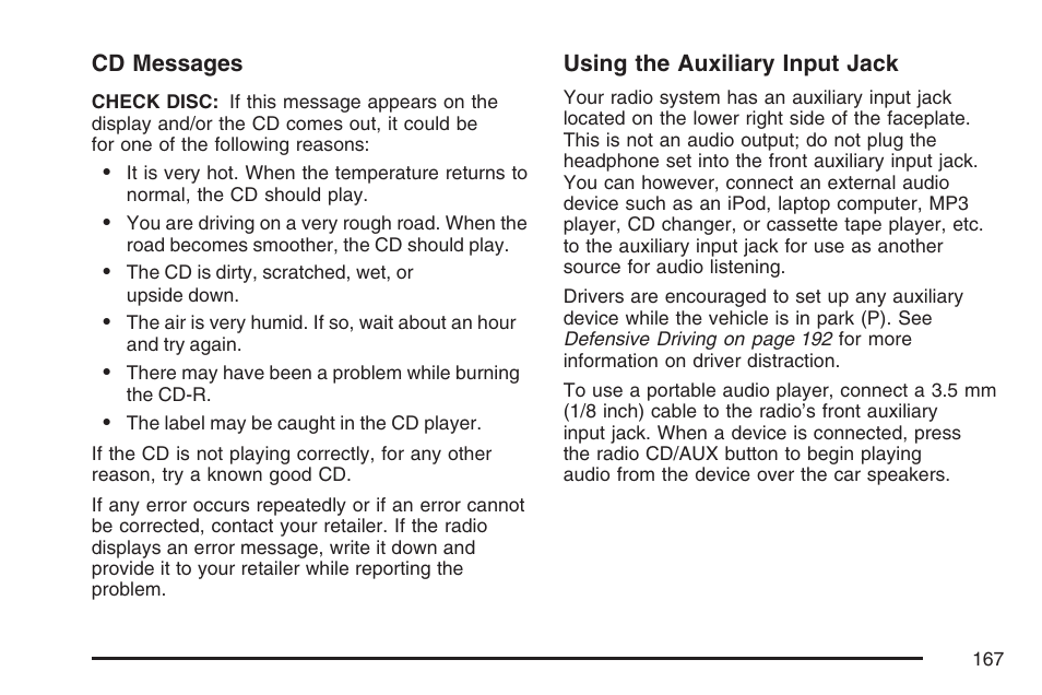 Saturn 2007 Sky User Manual | Page 167 / 384