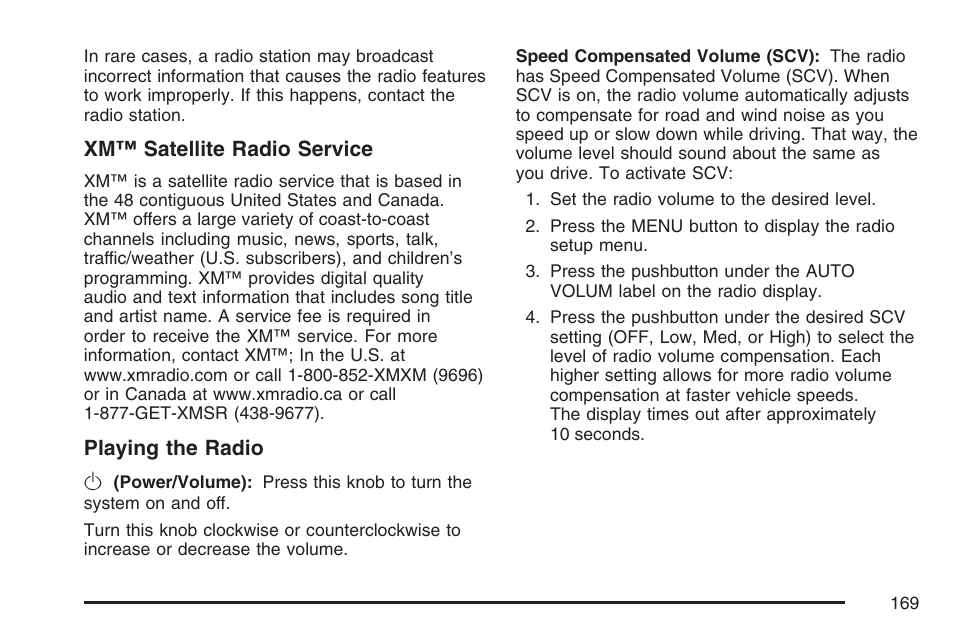 Saturn 2007 Sky User Manual | Page 169 / 384