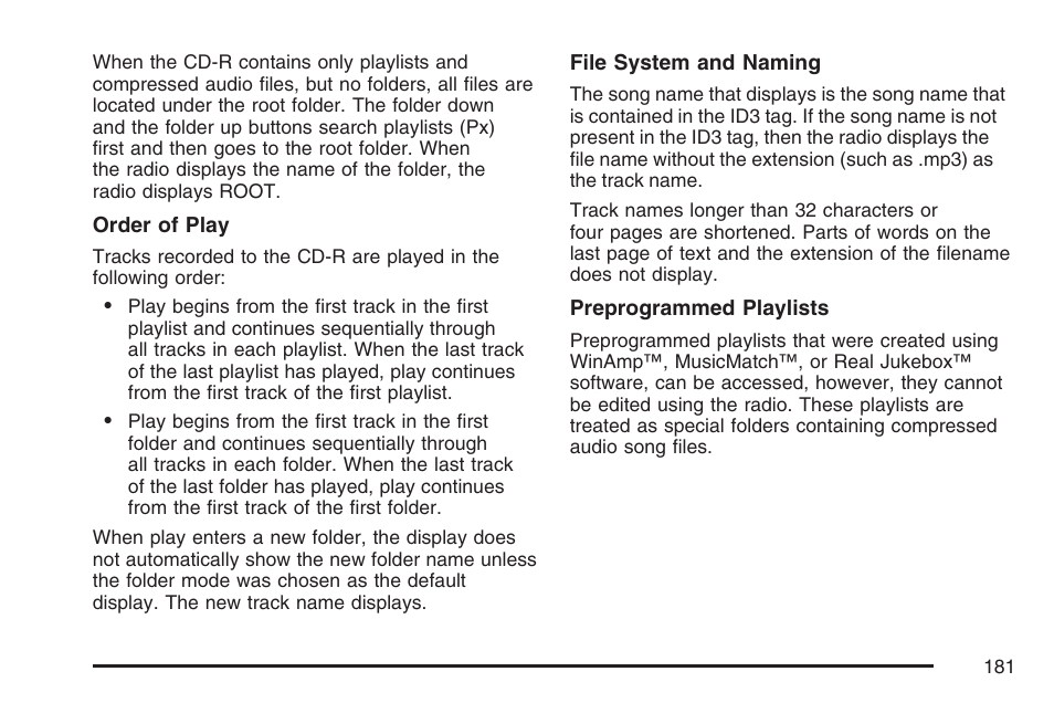 Saturn 2007 Sky User Manual | Page 181 / 384