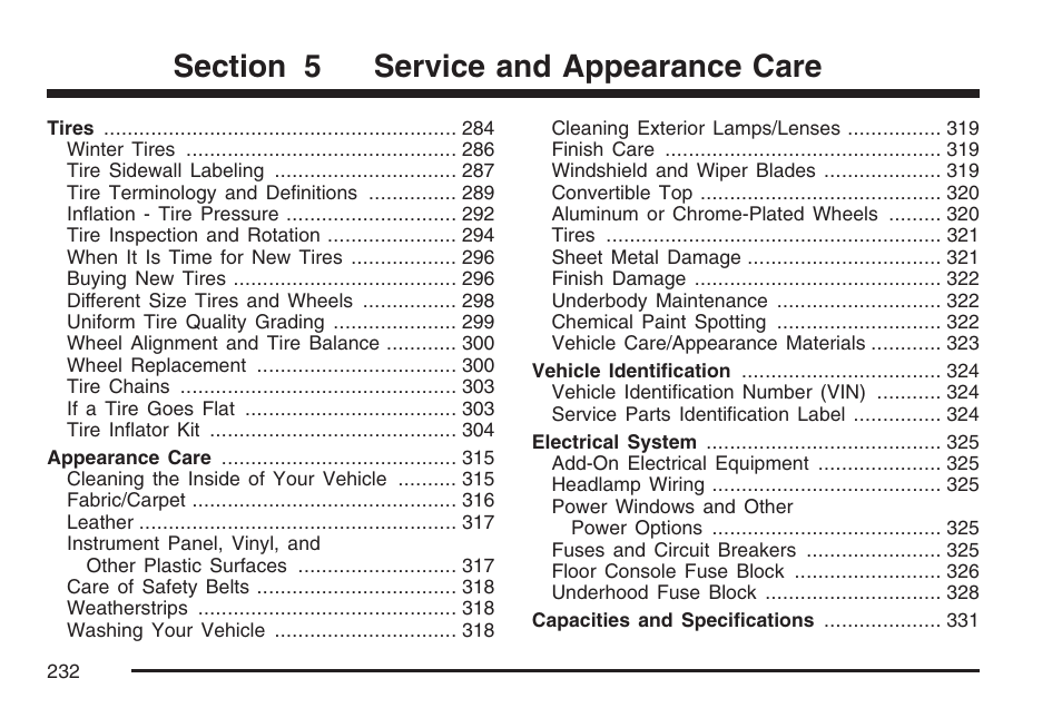 Saturn 2007 Sky User Manual | Page 232 / 384