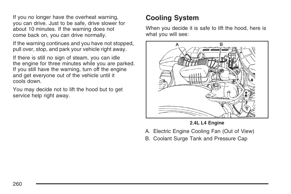 Cooling system | Saturn 2007 Sky User Manual | Page 260 / 384