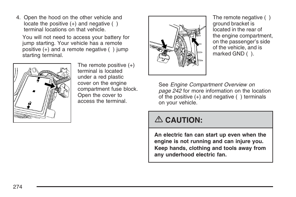 Caution | Saturn 2007 Sky User Manual | Page 274 / 384