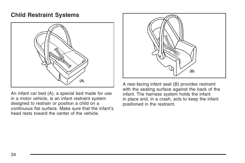 Child restraint systems | Saturn 2007 Sky User Manual | Page 34 / 384