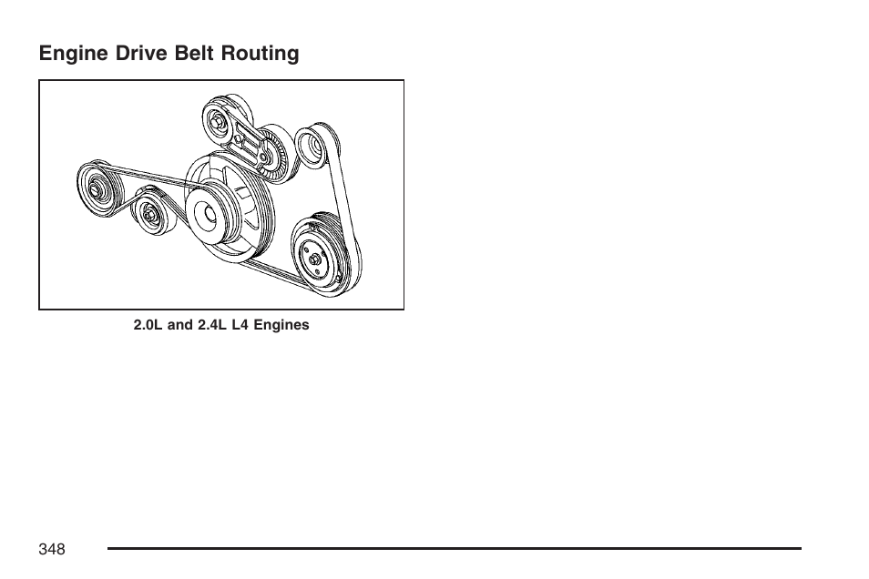 Engine drive belt routing | Saturn 2007 Sky User Manual | Page 348 / 384