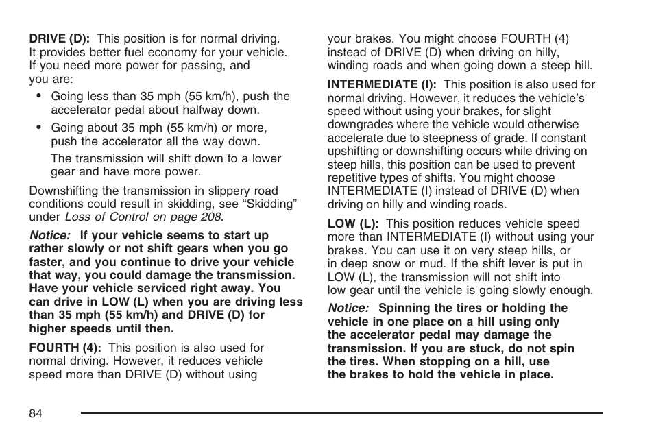 Saturn 2007 Sky User Manual | Page 84 / 384