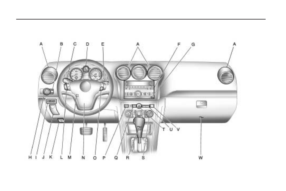 Instrument panel overview, Instrument panel, Overview | Instrument panel overview -4 | Saturn 2009 VUE User Manual | Page 114 / 386