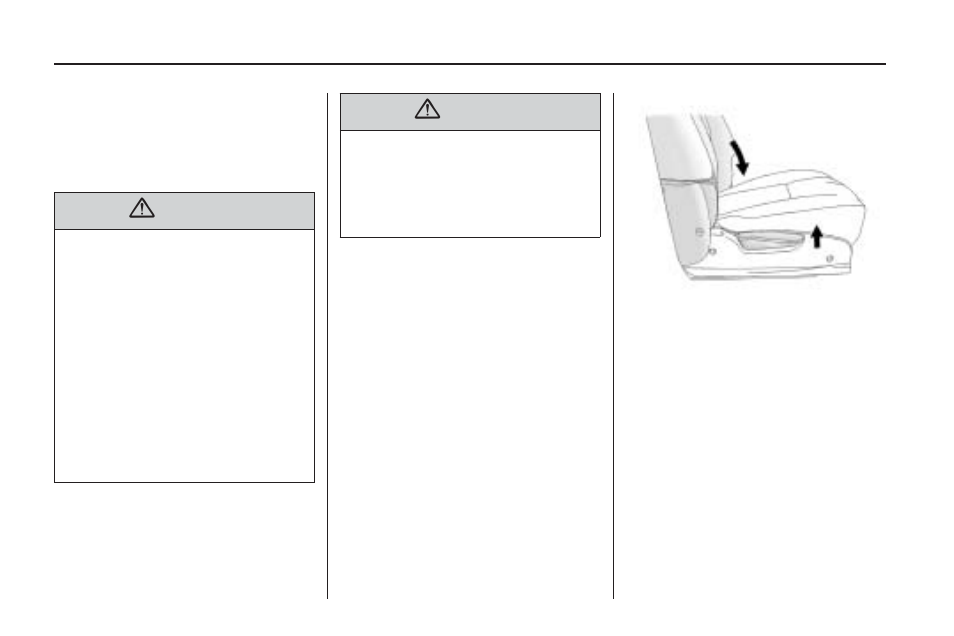 Passenger folding seatback, Passenger folding seatback -8 | Saturn 2009 VUE User Manual | Page 12 / 386