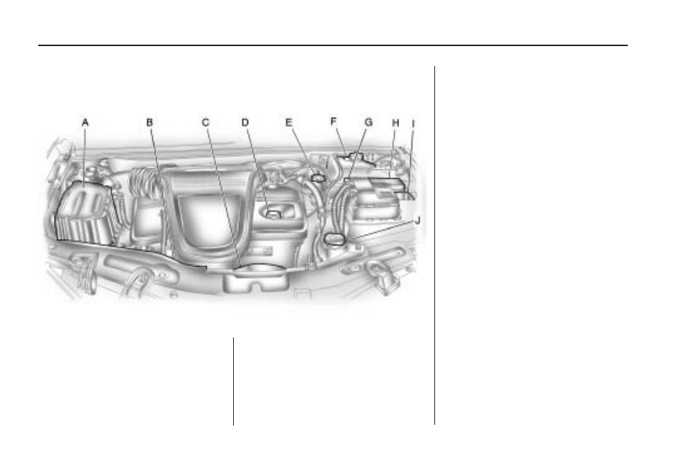 Engine compartment overview, Engine compartment, Overview -12 | Saturn 2009 VUE User Manual | Page 260 / 386