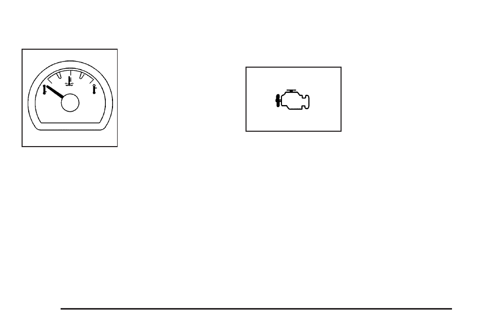 Engine coolant temperature gage, Malfunction indicator lamp | Saturn 2005 Vue User Manual | Page 138 / 384
