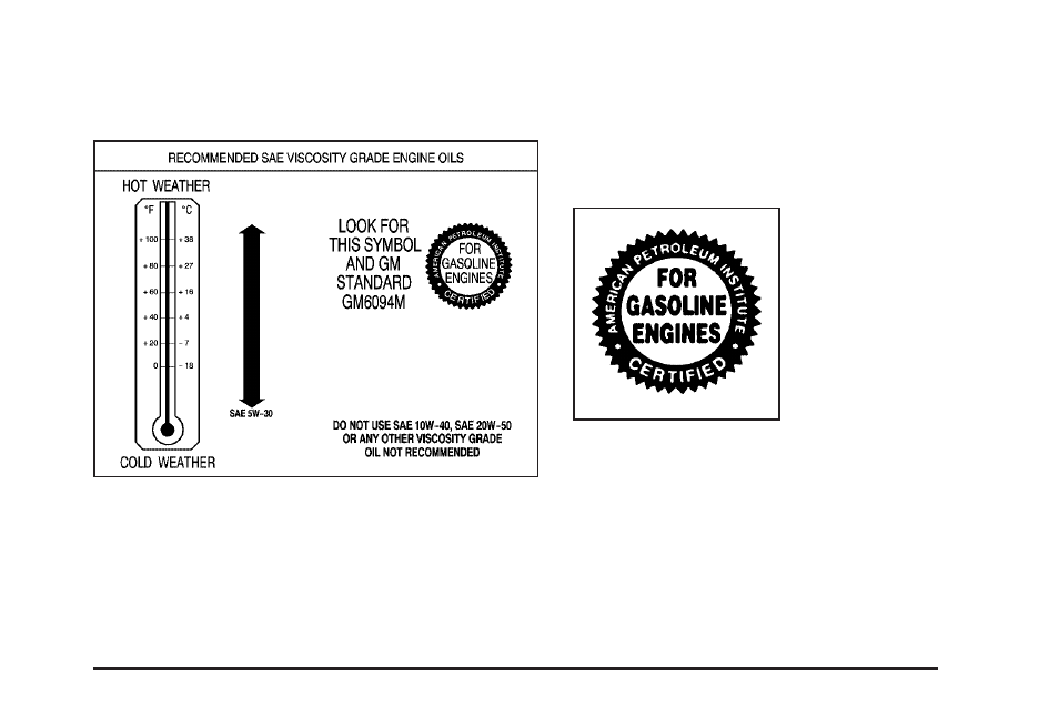 What kind of engine oil to use | Saturn 2005 Vue User Manual | Page 259 / 384