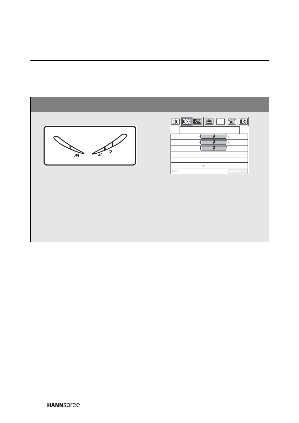 Audio setting, Press the menu button to enter the osd menus, Press menu to enter the audio setting menu | SRS Labs WT01-15A1 User Manual | Page 35 / 73