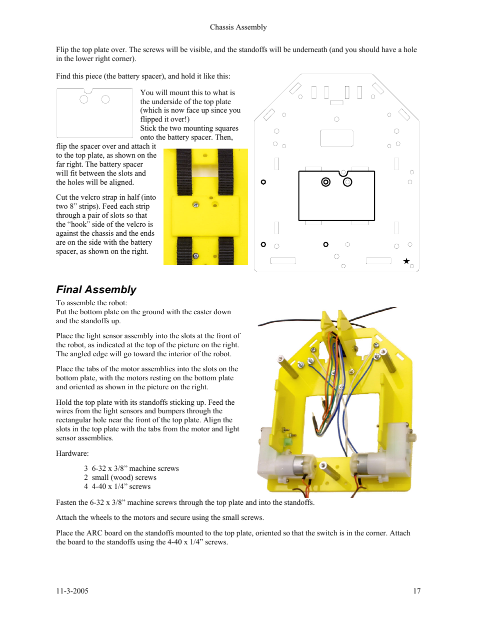 Final assembly | SRS Labs SRS Robot Level 1 Kit User Manual | Page 17 / 34
