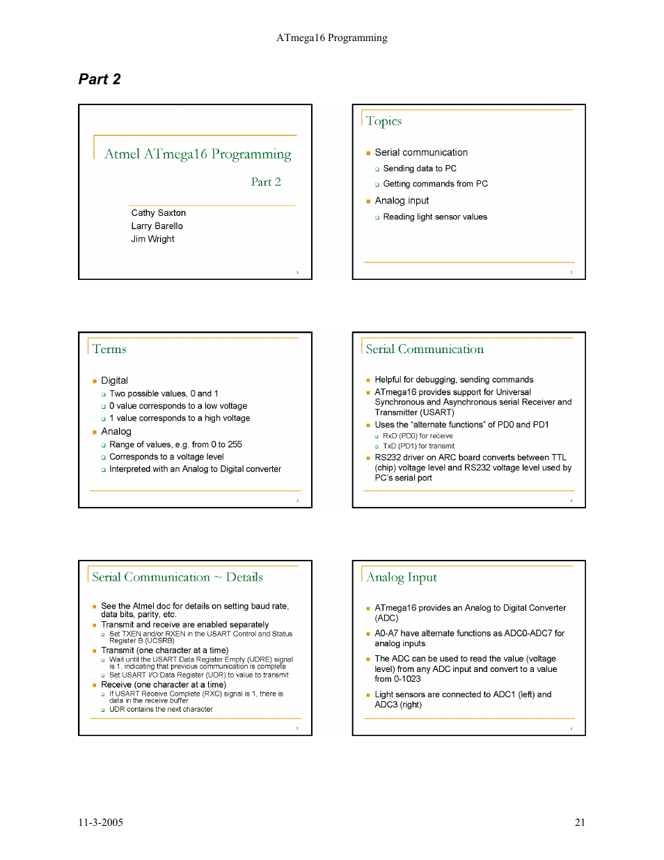 Part 2 | SRS Labs SRS Robot Level 1 Kit User Manual | Page 21 / 34