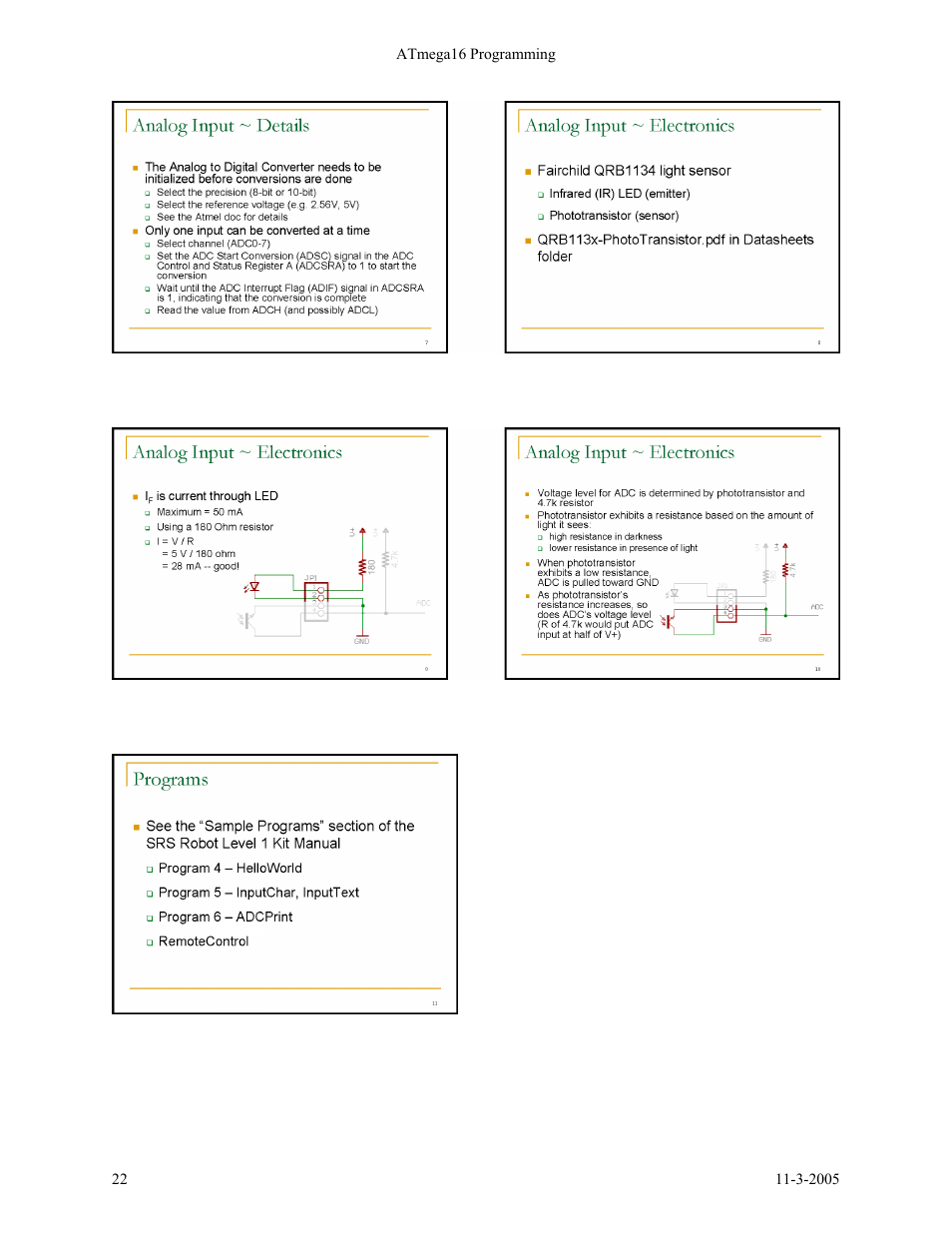 SRS Labs SRS Robot Level 1 Kit User Manual | Page 22 / 34