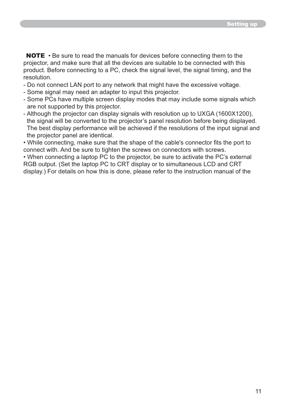 SRS Labs CP-X505/CP-X605 User Manual | Page 11 / 69