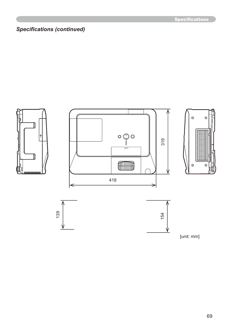 SRS Labs CP-X505/CP-X605 User Manual | Page 69 / 69