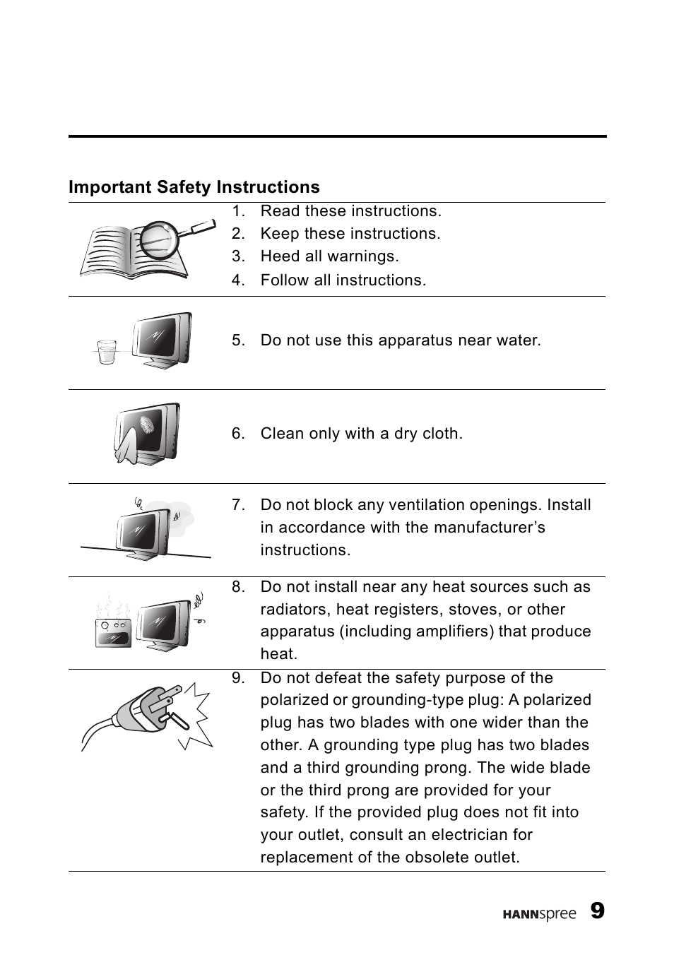 SRS Labs HANNSPREE NTSCTVTWEN1203 User Manual | Page 10 / 73