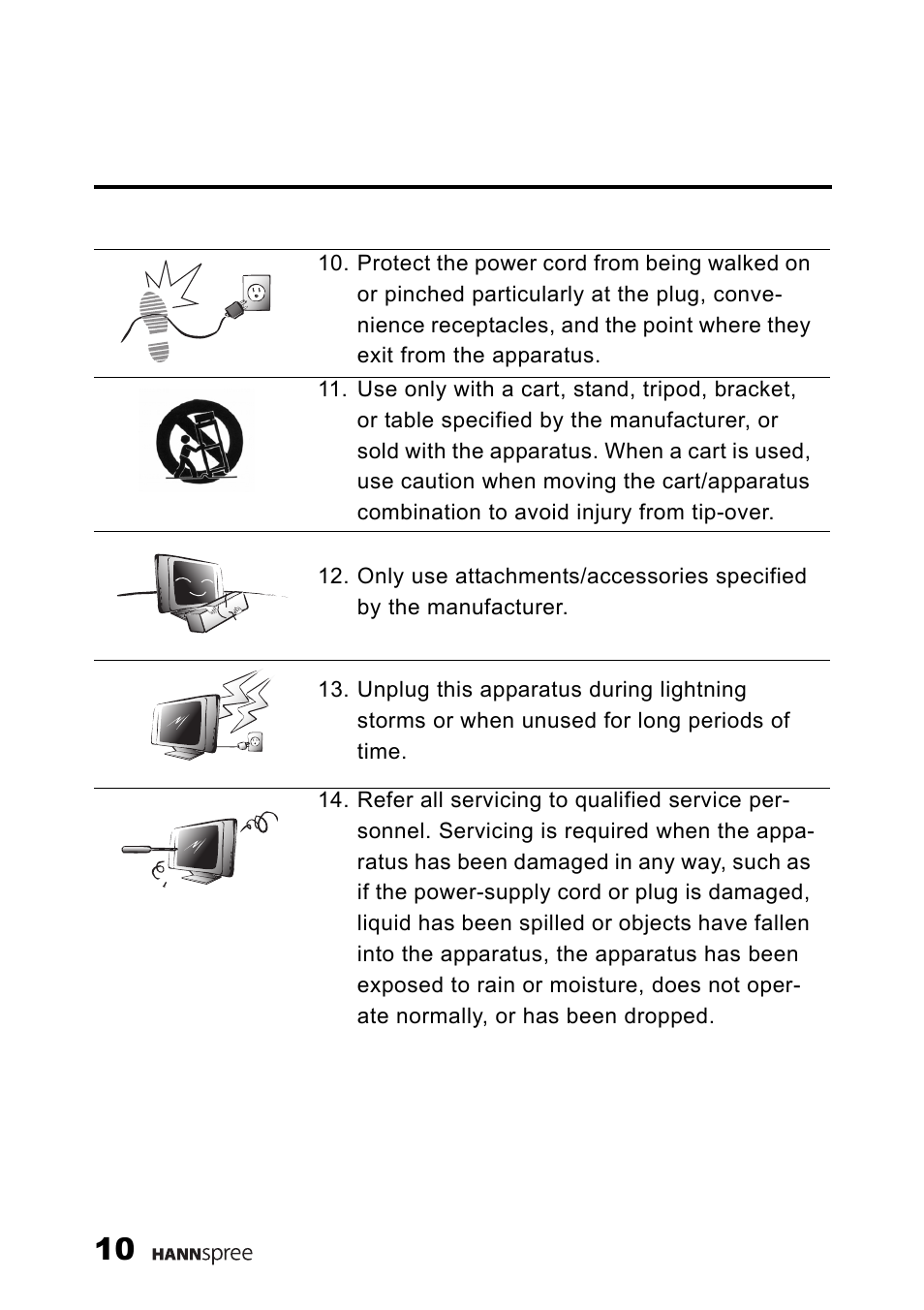 SRS Labs HANNSPREE NTSCTVTWEN1203 User Manual | Page 11 / 73