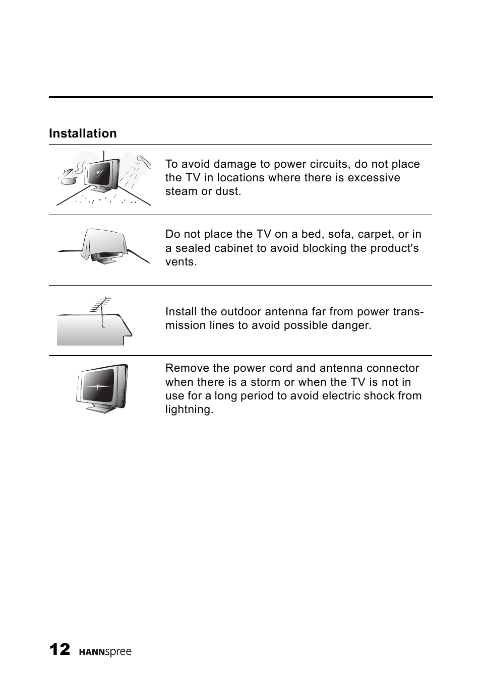 SRS Labs HANNSPREE NTSCTVTWEN1203 User Manual | Page 13 / 73