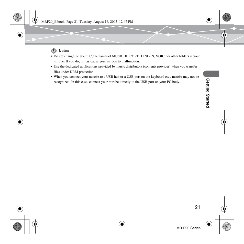 SRS Labs MR-F20 User Manual | Page 21 / 87