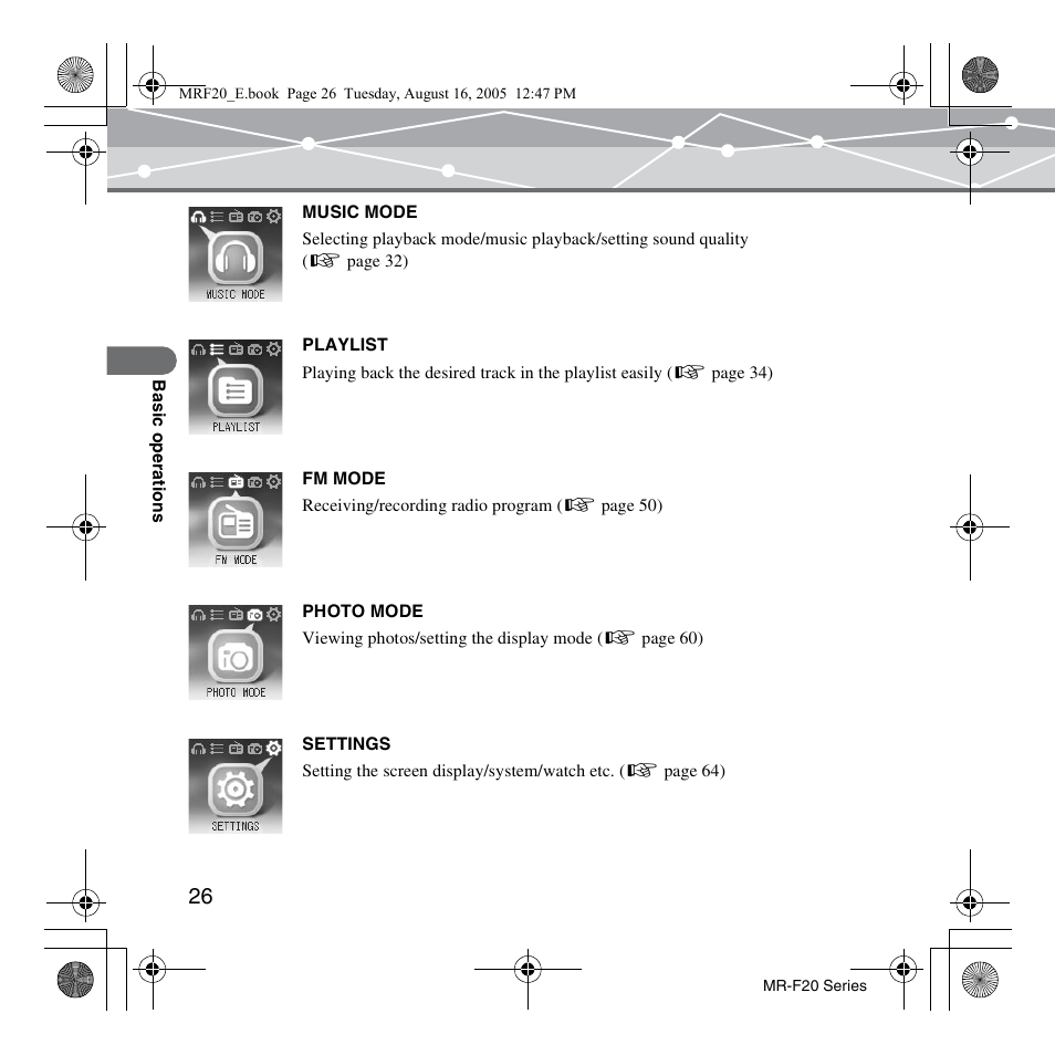 SRS Labs MR-F20 User Manual | Page 26 / 87