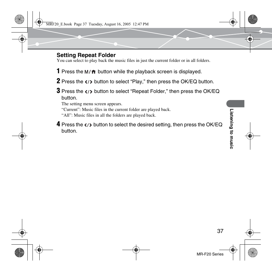 SRS Labs MR-F20 User Manual | Page 37 / 87