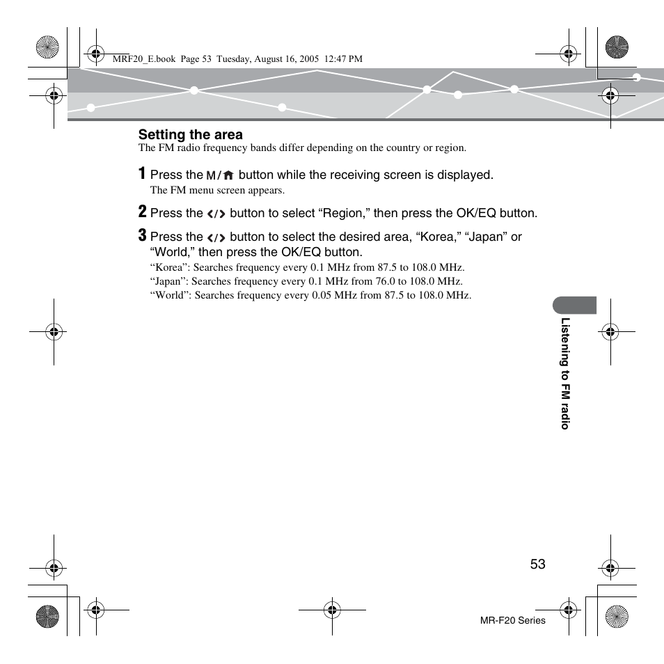SRS Labs MR-F20 User Manual | Page 53 / 87