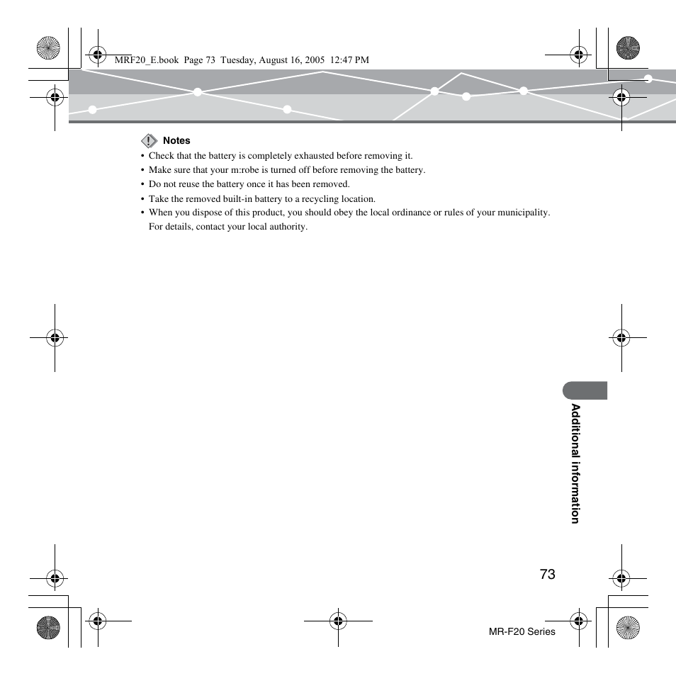 SRS Labs MR-F20 User Manual | Page 73 / 87
