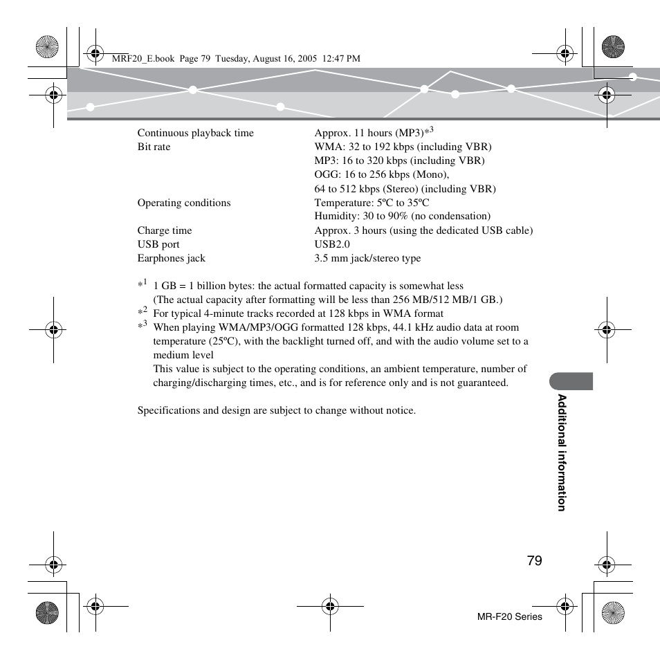 SRS Labs MR-F20 User Manual | Page 79 / 87
