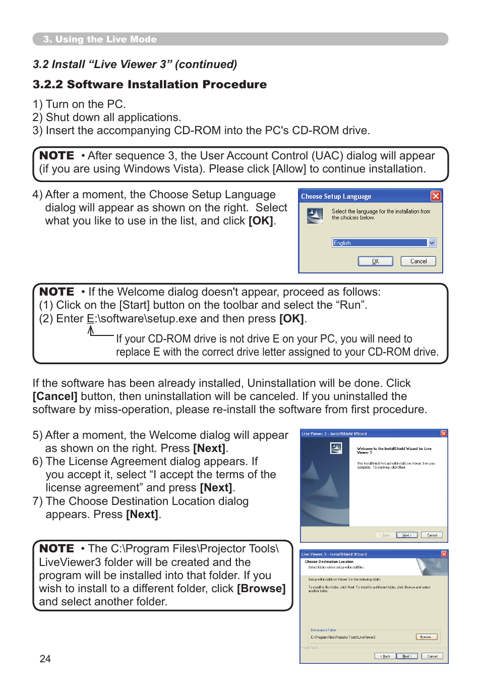 SRS Labs Projector 8953H User Manual | Page 24 / 121