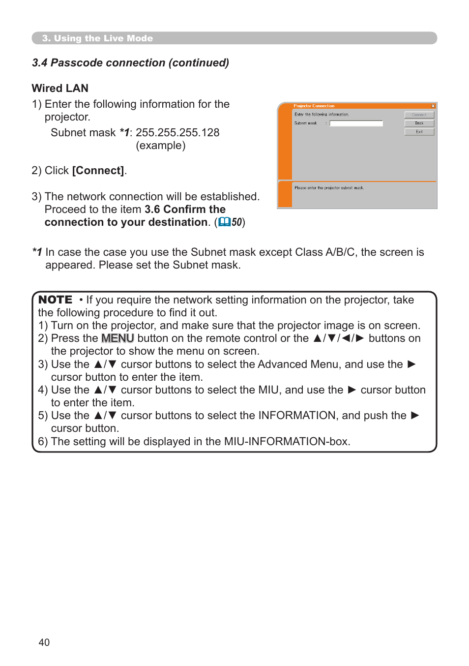 SRS Labs Projector 8953H User Manual | Page 40 / 121