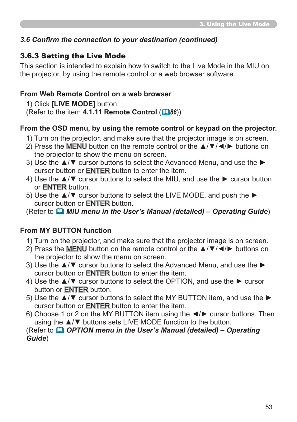 SRS Labs Projector 8953H User Manual | Page 53 / 121