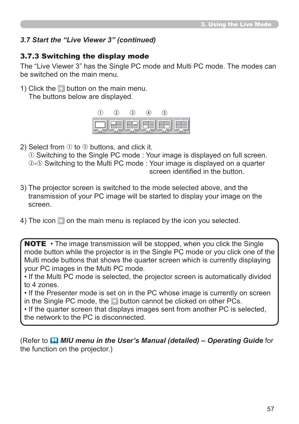 SRS Labs Projector 8953H User Manual | Page 57 / 121