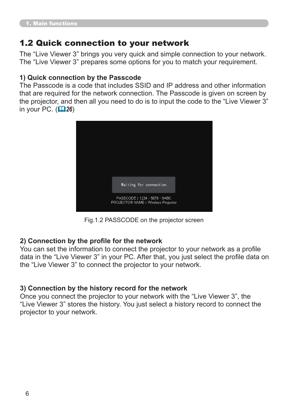 2 quick connection to your network | SRS Labs Projector 8953H User Manual | Page 6 / 121