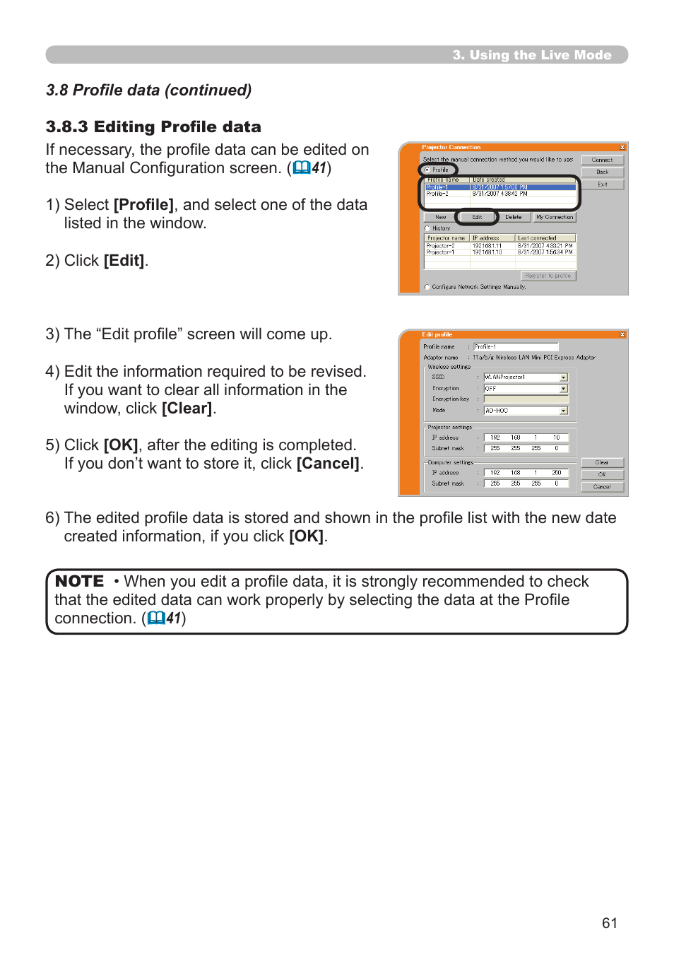 SRS Labs Projector 8953H User Manual | Page 61 / 121