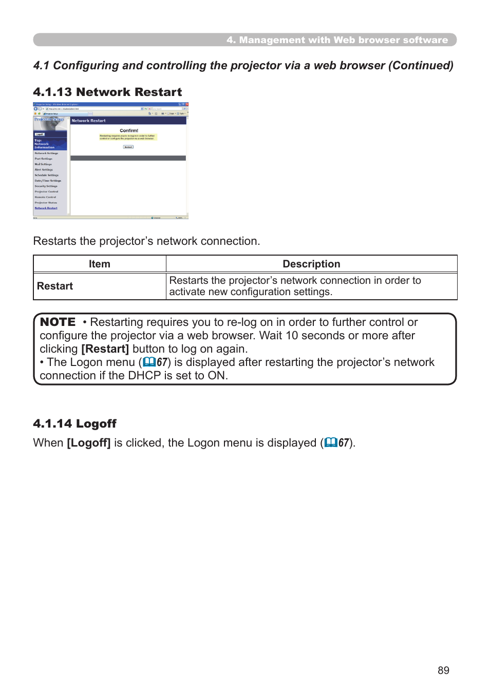 SRS Labs Projector 8953H User Manual | Page 89 / 121