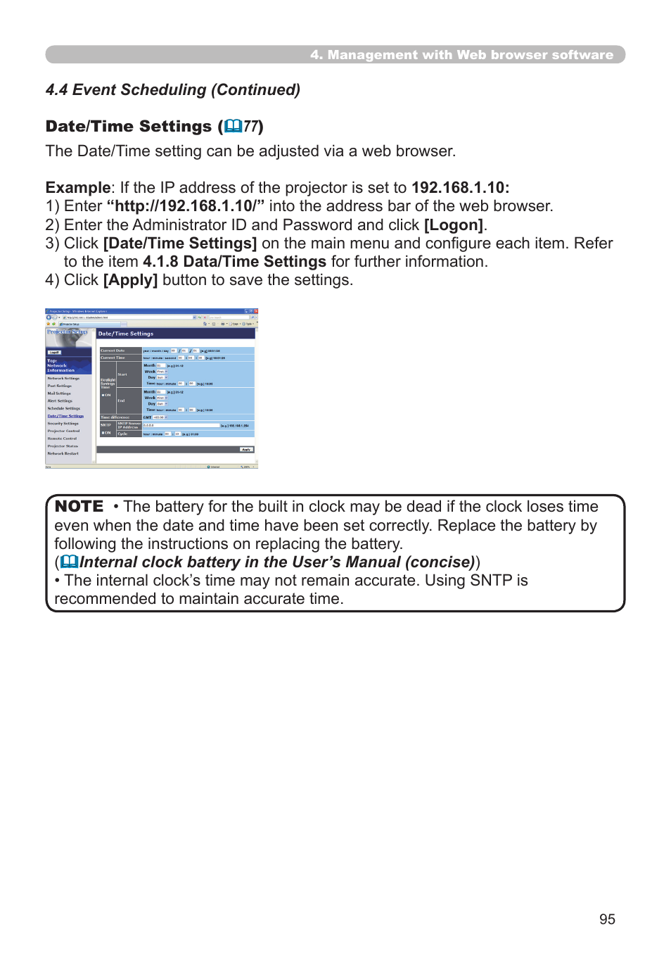 SRS Labs Projector 8953H User Manual | Page 95 / 121