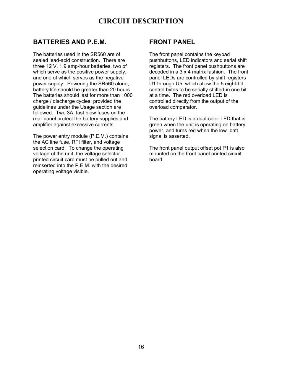 SRS Labs SR560 User Manual | Page 20 / 46