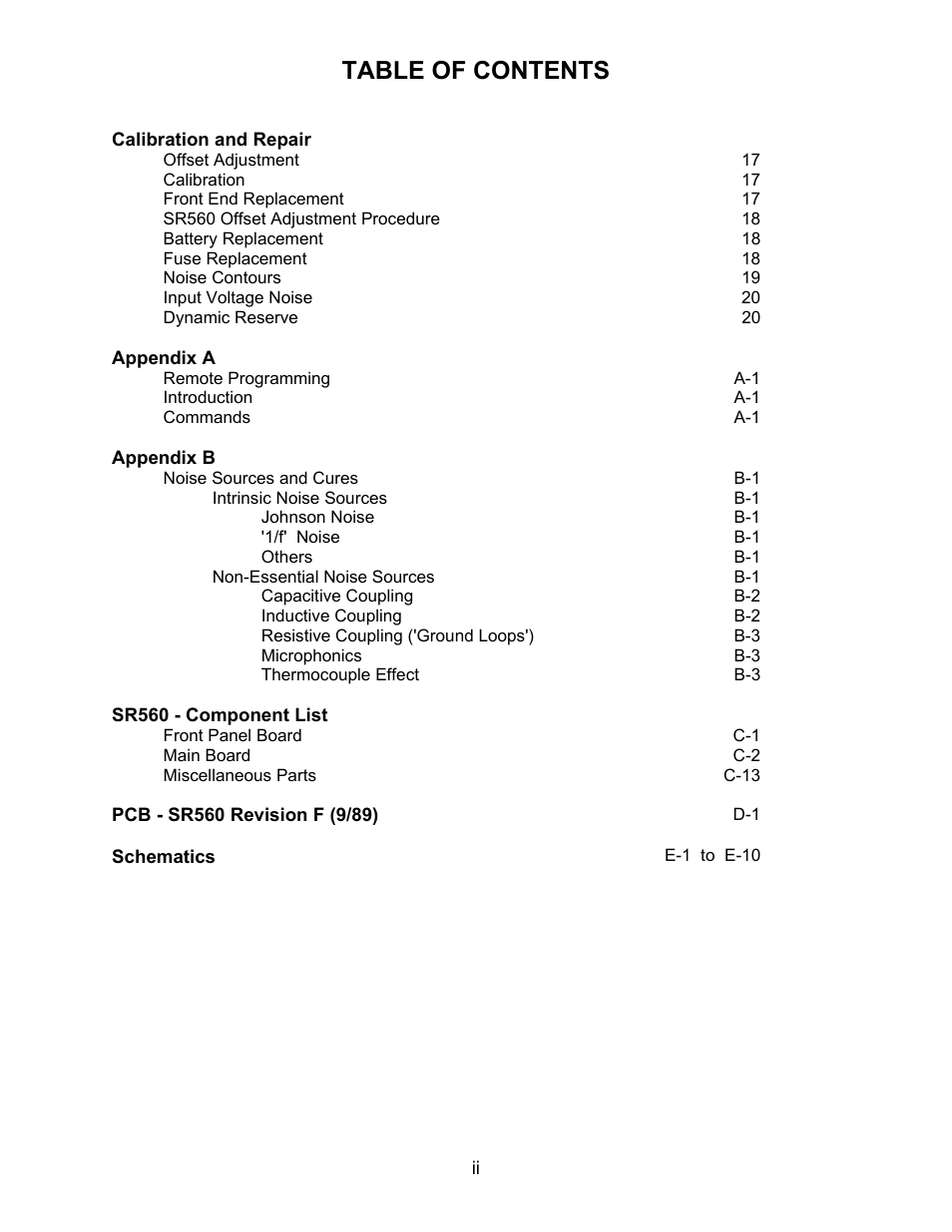 SRS Labs SR560 User Manual | Page 4 / 46