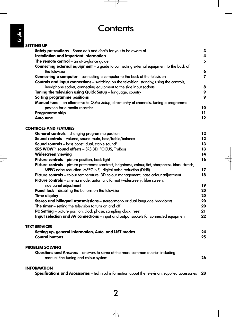 SRS Labs WL66 User Manual | Page 2 / 28