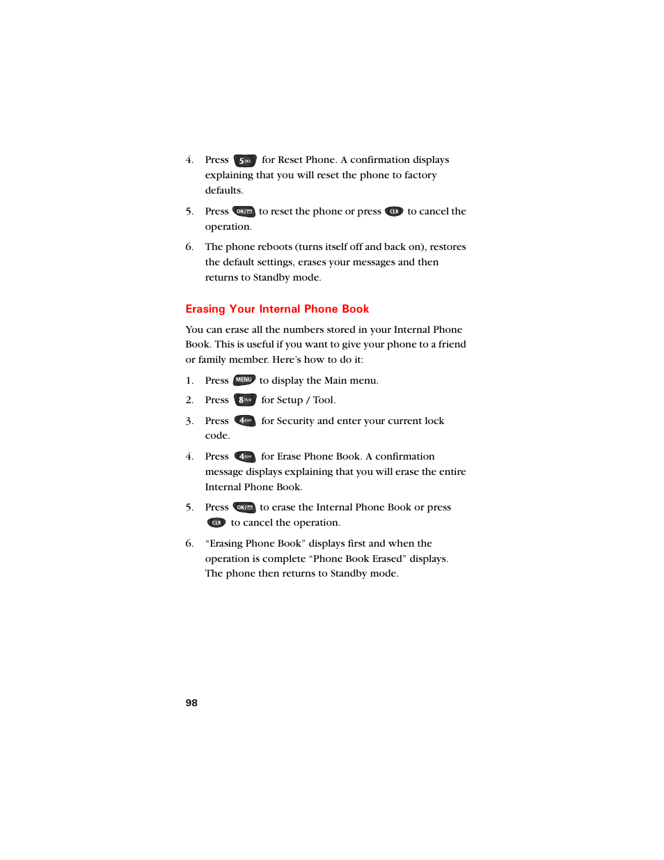 Erasing your internal phone book | Samsung SCH-8500 User Manual | Page 102 / 138