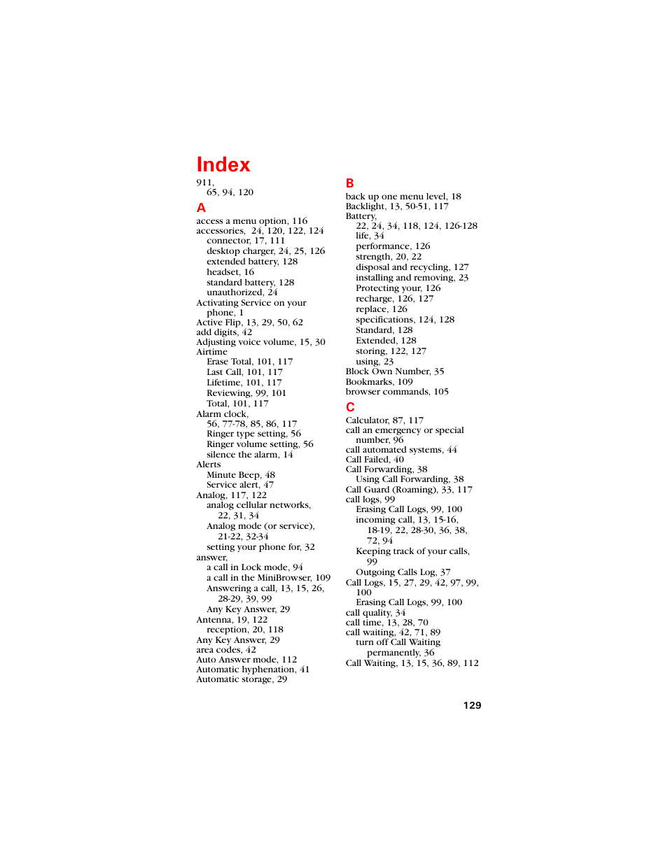 Index, Pfgz | Samsung SCH-8500 User Manual | Page 133 / 138