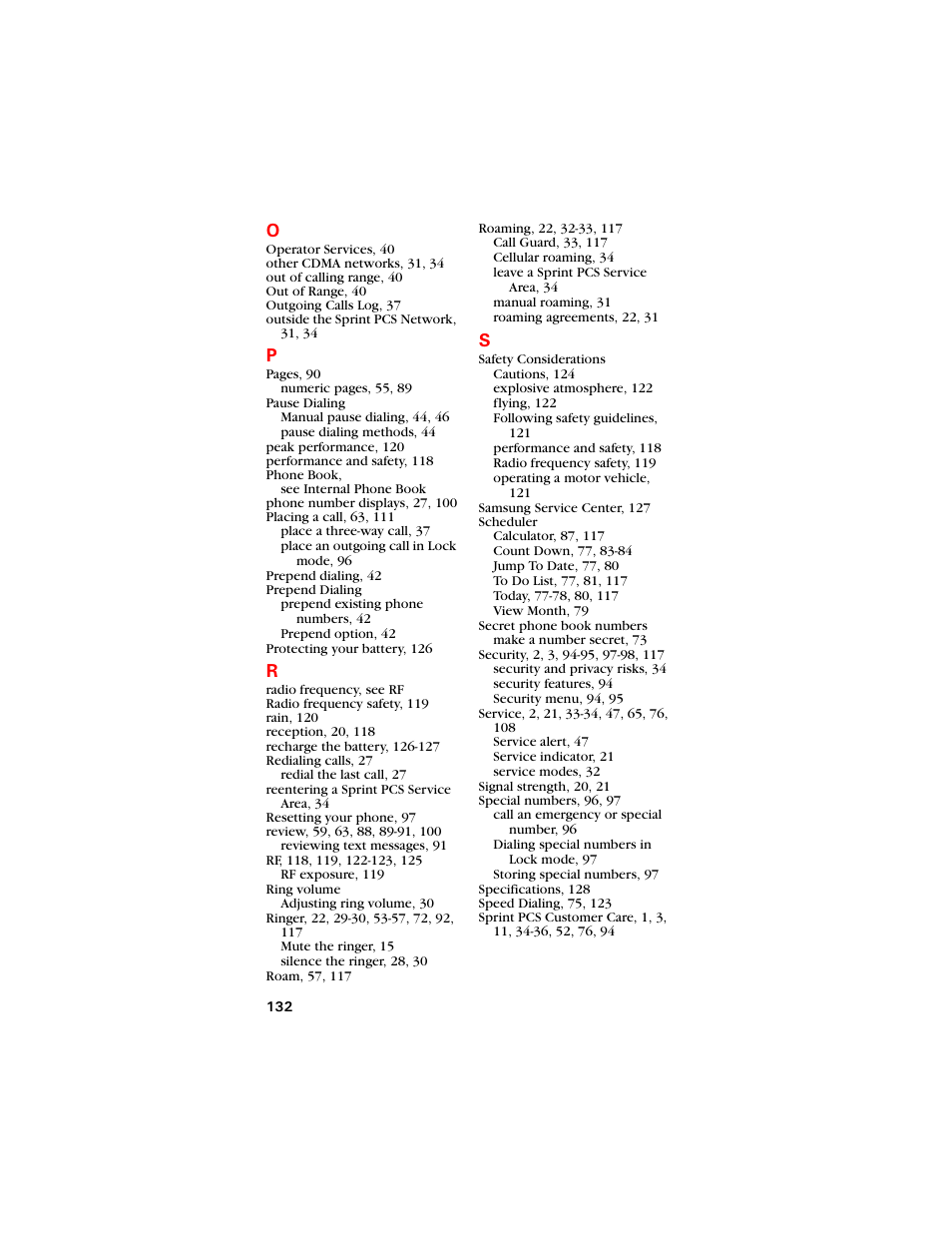 Samsung SCH-8500 User Manual | Page 136 / 138